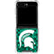 Michigan State University Spartans Digital Pixels Galaxy Z Flip6 Clear Case